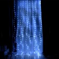 200LED LAMPKI KURTYNA ŚWIETLNA 0,6x3M ZIMNY BIAŁY-19844