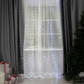 200LED LAMPKI KURTYNA ŚWIETLNA 0,6x3M ZIMNY BIAŁY-19845