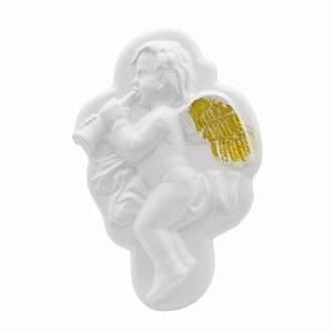 FIGURKA ANIOŁEK KOMUNIJNY BIAŁY DEKORACJA OZDOBA