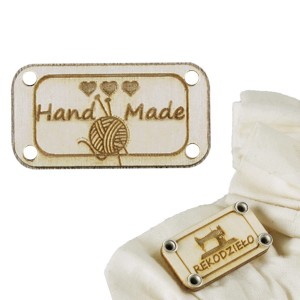 10X HANDMADE DREWNIANE TABLICZKI METKI RĘKODZIEŁO