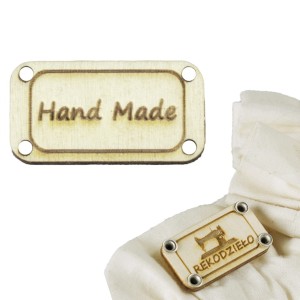 10X HANDMADE DREWNIANE TABLICZKI METKI RĘKODZIEŁO