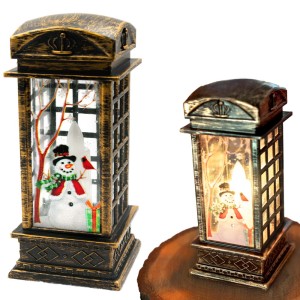 OZDOBY ŚWIĄTECZNE LAMPKA LAMPION DEKORACJA MIKOŁAJ