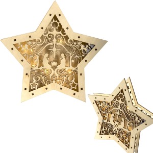 GWIAZDA ŚWIĄTECZNA LED EFEKT 3D LAMPION LATARENKA SKŁADNIK