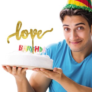 TOPPER NA TORT URODZINOWY WALENTYNKI LOVE PIKER