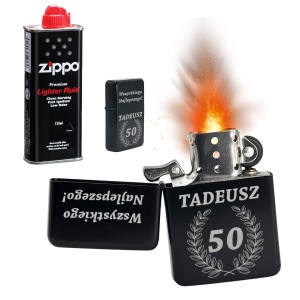 ZAPALNICZKA BENZYNOWA Z GRAWEREM PERSONALIZOWANA
