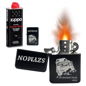 ZAPALNICZKA BENZYNOWA Z GRAWEREM PERSONALIZOWANA