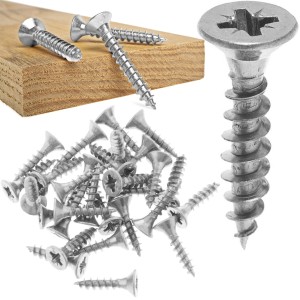 50x WKRĘT DREWNA HARTOWANY 3X12MM OCYNK SREBRNY