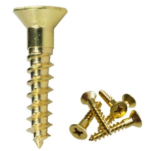 WKRĘTY DO DREWNA ZŁOTE 3,5x25MM 41 SZT