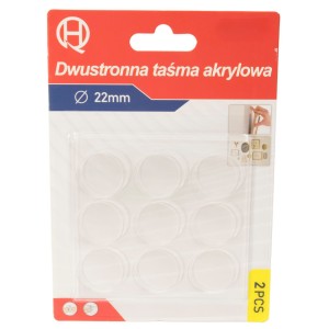 DWUSTRONNA TAŚMA AKRYLOWA MOCUJĄCA ŻELOWA NANO TAPE MOCNA ŚR.22mm
