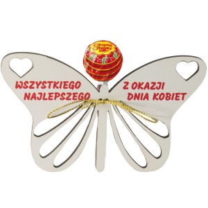 MOTYL NA LIZAKA PREZENT IDEALNY NA DZIEŃ KOBIET UPOMINEK