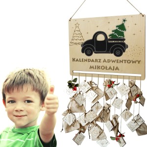 KALENDARZ ADWENTOWY PERSONALIZOWANY PREZENT DIY