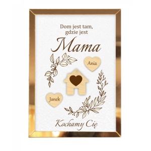 PERSONALIZOWANA RAMKA NA DZIEŃ MATKI PREZENT DLA MAMY GRAWER 3D NADRUK