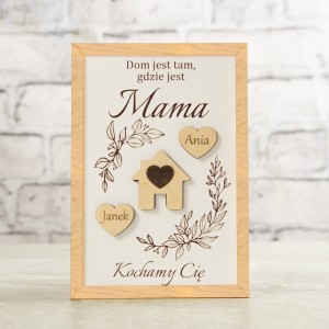 PERSONALIZOWANA RAMKA NA DZIEŃ MATKI PREZENT DLA MAMY GRAWER 3D NADRUK