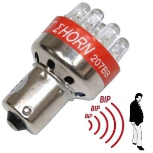 Żarówka cofania led p21w z sygnałem dźwiękowym BEEP LIGHT 12V AUTA