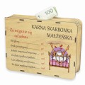 SKARBONKA MAŁŻEŃSKA KARNA PREZENT ROCZNICA ŚLUB MŁODA PARA UPOMINEK