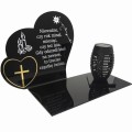 SOLARNY ZNICZ LED STATUETKA SERCE NA CMENTARZ GRÓB DUŻA