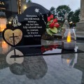 SOLARNY ZNICZ LED STATUETKA SERCE NA CMENTARZ GRÓB DUŻA