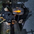 SOLARNY ZNICZ LED STATUETKA SERCE NA CMENTARZ GRÓB DUŻA