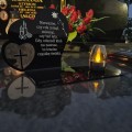 SOLARNY ZNICZ LED STATUETKA SERCE NA CMENTARZ GRÓB DUŻA