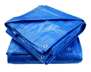 PLANDEKA PLANDEKI 5X8M NIEBIESKA WZMACNIANA 75G/M2