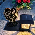Znicz solarny LED STATUETKA NA CMENTARZ GRÓB DUŻA wieczna lampka nagrobna