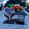Znicz solarny LED STATUETKA NA CMENTARZ GRÓB DUŻA wieczna lampka nagrobna