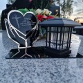Znicz solarny LED STATUETKA NA CMENTARZ GRÓB DUŻA wieczna lampka nagrobna