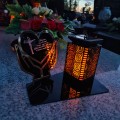 Znicz solarny LED STATUETKA NA CMENTARZ GRÓB DUŻA wieczna lampka nagrobna