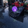 Znicz solarny STATUETKA NA CMENTARZ KOLOROWY LED lampka nagrobna GRÓB DUŻA