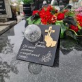 Znicz solarny STATUETKA NA CMENTARZ KOLOROWY LED lampka na grób DLA BABCI