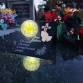 Znicz solarny STATUETKA NA CMENTARZ KOLOROWY LED lampka na grób DLA BABCI