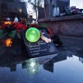 Znicz solarny STATUETKA NA CMENTARZ KOLOROWY LED lampka na grób DLA BABCI