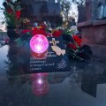 Znicz solarny STATUETKA NA CMENTARZ KOLOROWY LED lampka na grób DLA BABCI
