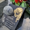 Znicz solarny STATUETKA NA CMENTARZ KOLOROWY LED lampka na grób DLA DZIADKA