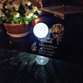 Znicz solarny STATUETKA NA CMENTARZ KOLOROWY LED lampka na grób DLA DZIADKA