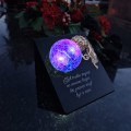 Znicz solarny STATUETKA NA CMENTARZ KOLOROWY LED lampka na grób DUŻY