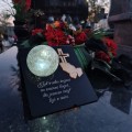 Znicz solarny STATUETKA NA CMENTARZ KOLOROWY LED lampka na grób DUŻY