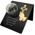 Znicz solarny STATUETKA NA CMENTARZ KOLOROWY LED lampka na grób DUŻY