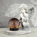 ZNICZ gipsowa figurka NAGROBNA LAMPA SOLARNA LED statuetka na grób