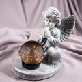 ZNICZ gipsowa figurka NAGROBNA LAMPA SOLARNA LED statuetka na grób