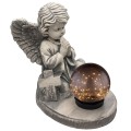 ZNICZ gipsowa figurka NAGROBNA LAMPA SOLARNA LED statuetka na grób