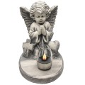 ZNICZ gipsowa figurka NAGROBNA LAMPA SOLARNA LED statuetka na grób