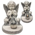 ZNICZ gipsowa figurka NAGROBNA LAMPA SOLARNA LED statuetka na grób