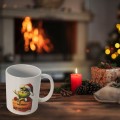 Zestaw Kubek i Podkładka pod kubek GRINCH zestaw świąteczny na stół białe
