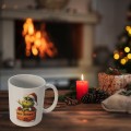 Zestaw Kubek i Podkładka pod kubek GRINCH zestaw świąteczny na stół białe