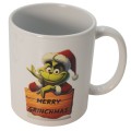 Zestaw Kubek i Podkładka pod kubek GRINCH zestaw świąteczny na stół białe