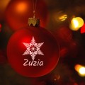 BOMBKA SZKLANA na choinkę z IMIENIEM ozdoba świąteczna PREZENT NA ŚWIĘTA