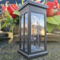 ZNICZ SOLARNY LED LAMPION LAMPA NA GRÓB STATUETKA NA CMENTARZ
