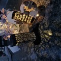Znicz LED STATUETKA Złota NA CMENTARZ GRÓB DUŻA wieczna lampka nagrobna
