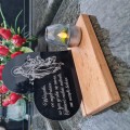 SOLARNY ZNICZ LED STATUETKA NA CMENTARZ GRÓB DUŻA DĄB